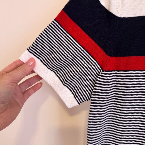 Tommy Hilfiger Short Sleeve Thin Sweater Top - Picture 4 of 6